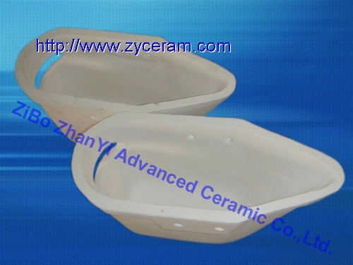Aluminum Titanate Ceramic Casting Ladle For Liquid Aluminum